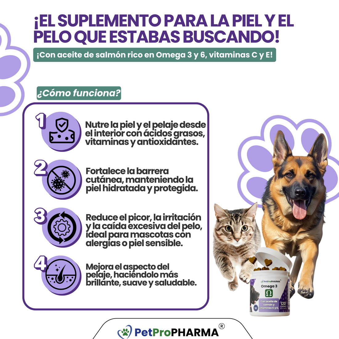 Soporte Dermatológico Skin&Coat PRO